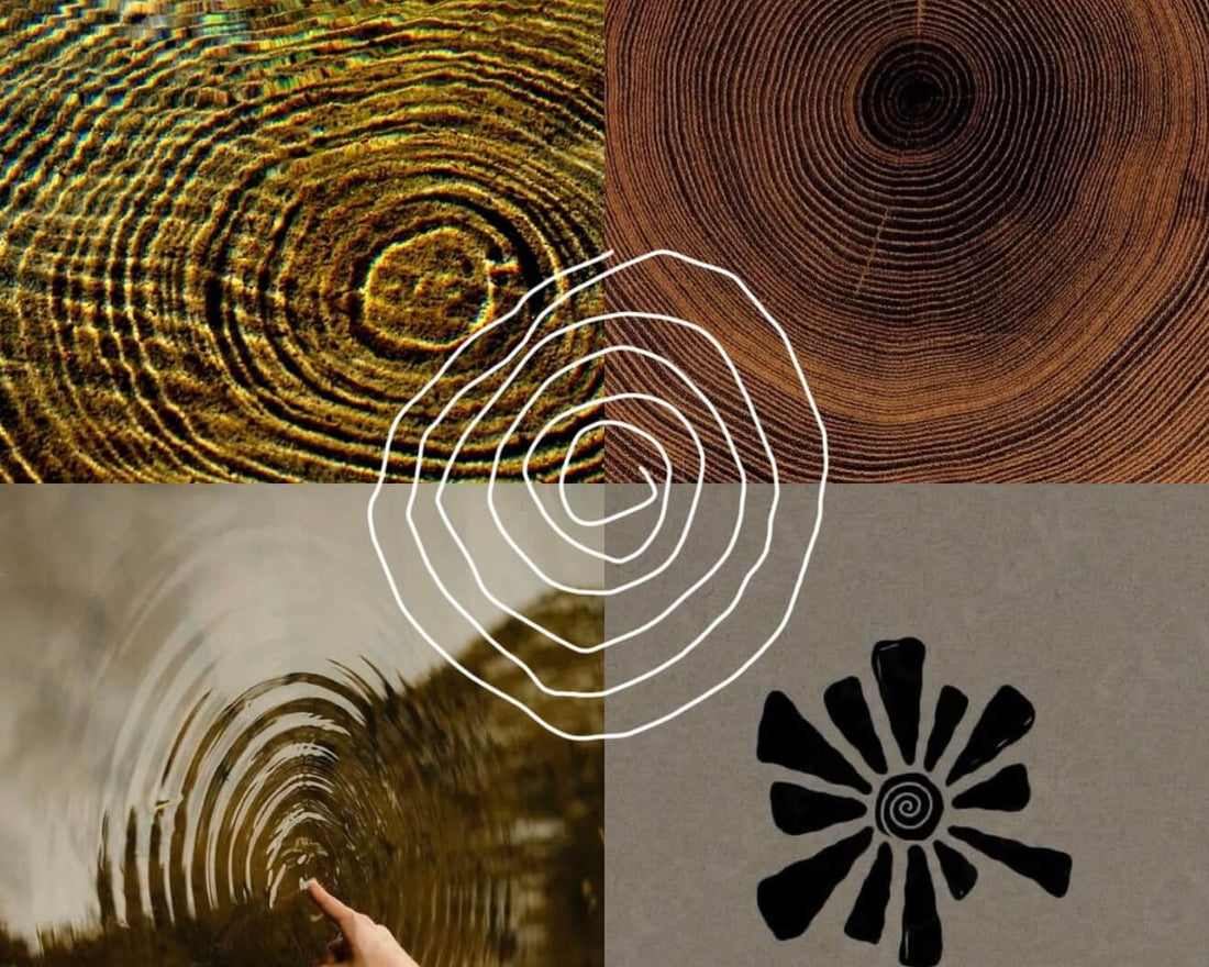 An abstract ink-brushed Ensō circle representing Zen philosophy and the spiritual core of CIRCLEARA energy protection.