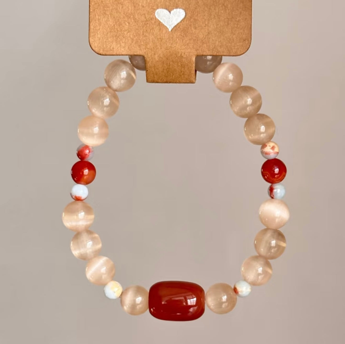 The Pulse Anchor | Natural Carnelian & Luminous Grounding Bracelet