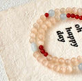 The Radiant Flow | Dual-Layer Red Carnelian & Jade Grounding Bracelet