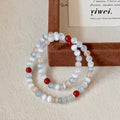 The Still River | Luminous Cat's Eye & Carnelian Dual-Layer Anchor