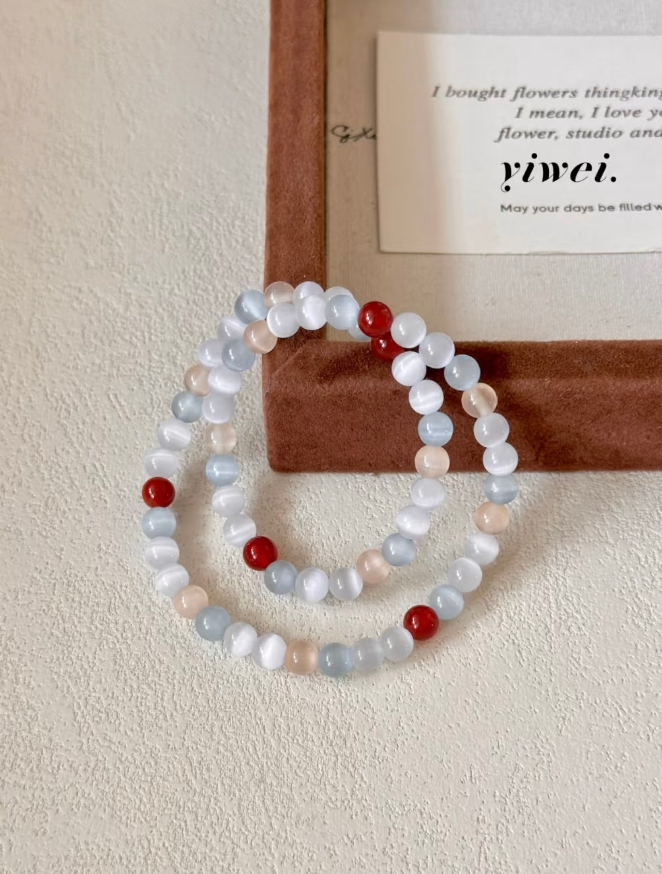 The Still River | Luminous Cat's Eye & Carnelian Dual-Layer Anchor