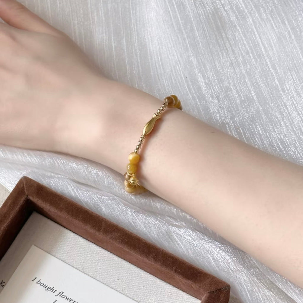 The Golden Flow | Tiger’s Eye & Gilded Fin Vitality Anchor