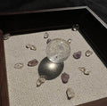 Amethyst Moon Crystal Wall Art for Meditation Room