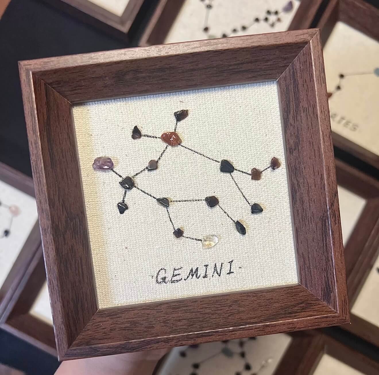 12 Zodiac Constellation Crystal Wall Art Collection for Astrology Gifts