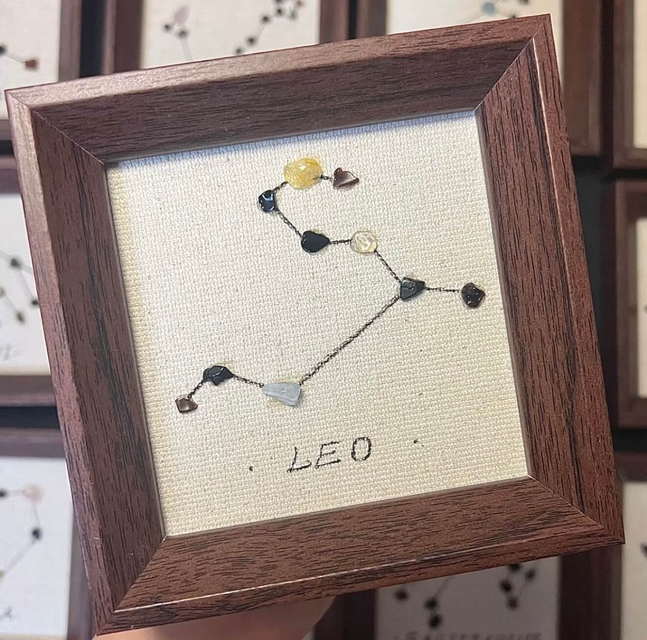 12 Zodiac Constellation Crystal Wall Art Collection for Astrology Gifts