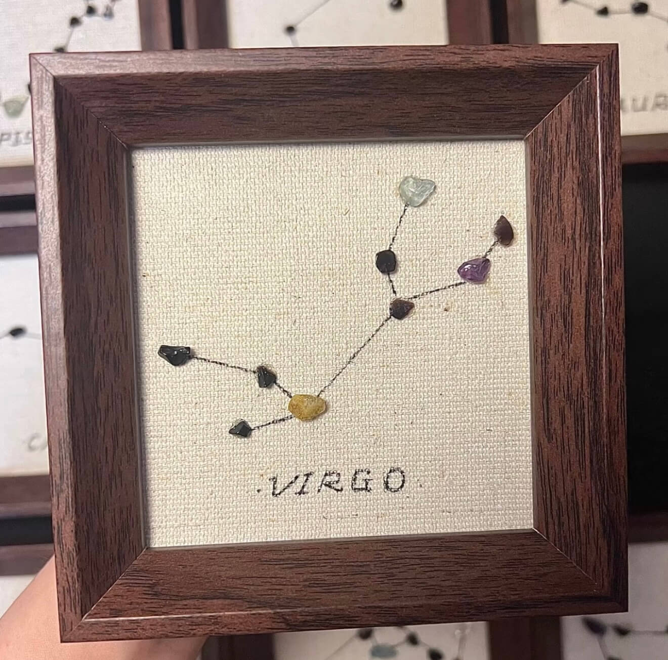 12 Zodiac Constellation Crystal Wall Art Collection for Astrology Gifts