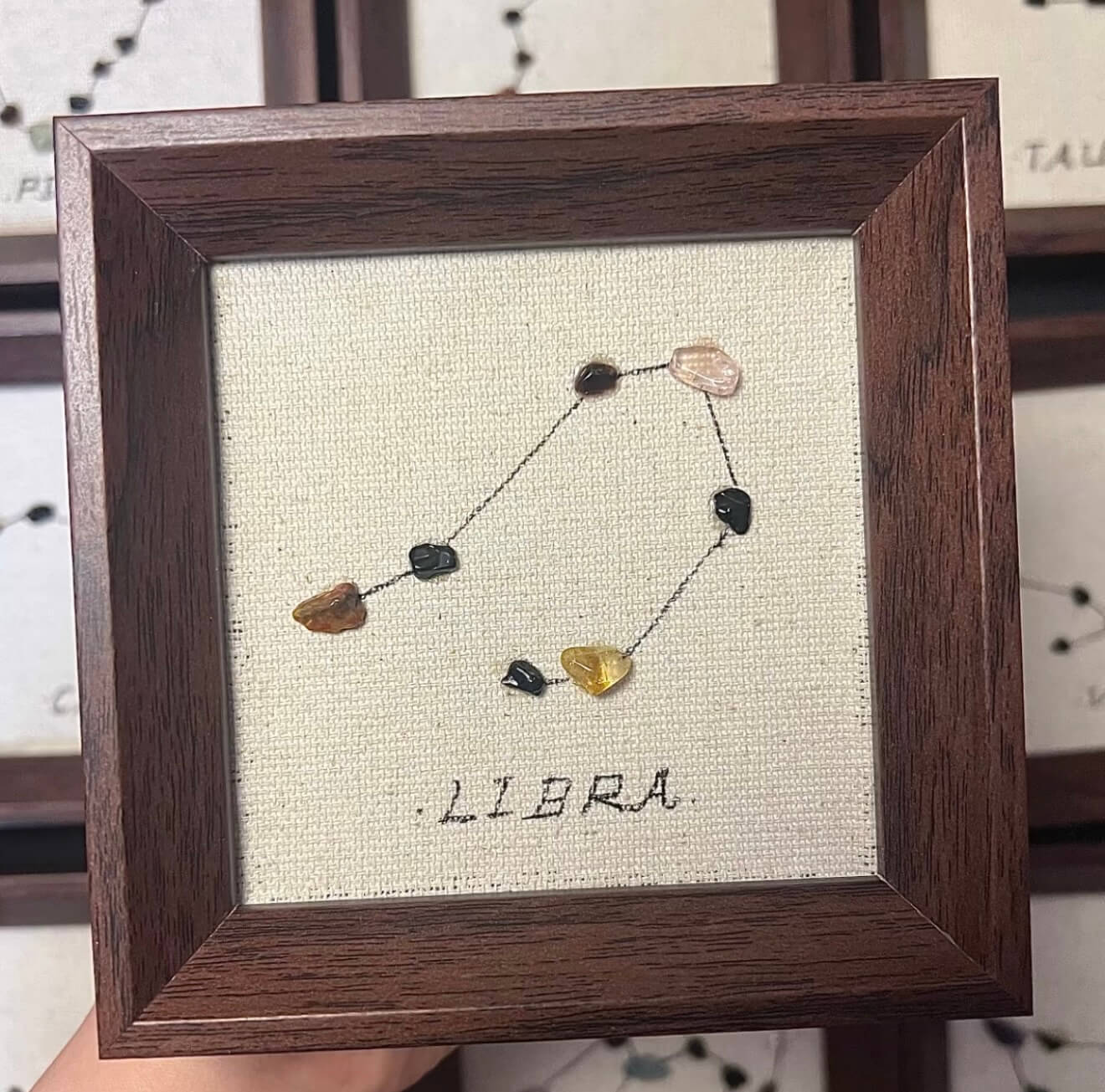 12 Zodiac Constellation Crystal Wall Art Collection for Astrology Gifts