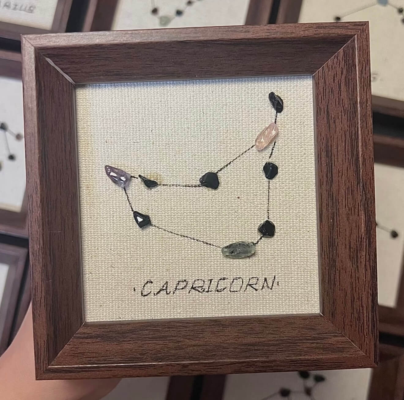 12 Zodiac Constellation Crystal Wall Art Collection for Astrology Gifts